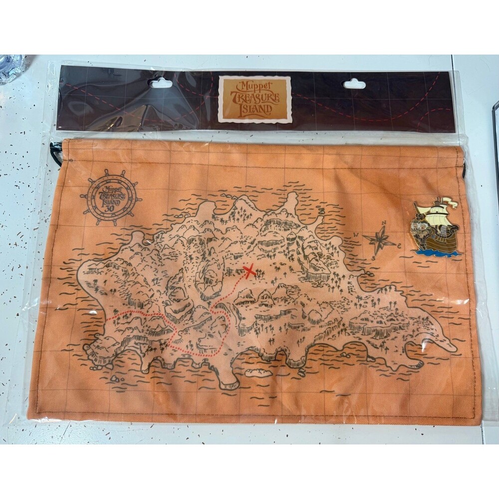 Mickeys of Glendale Muppet Treasure Island 30th Pin Map With Starter Pin